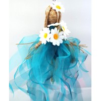 Hand Crafted Hanging Daisy Flower Maiden Doll